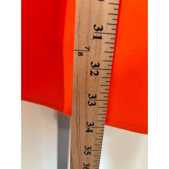 Cabelas Mens Flannel Shirt Bright Orange Hunting Heavyweight Outdoors Large Tall - Picture 9 of 11